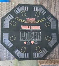Usado, Mesa de póquer profesional de 48" fieltro para 8 jugadores de la Serie Mundial de Poker con portacopas segunda mano  Embacar hacia Argentina