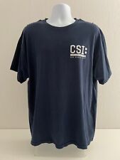 CSI Crime Scene Investigation Las Vegas Unit Mens XL Navy Short Sleeve T-Shirt for sale  Shipping to South Africa