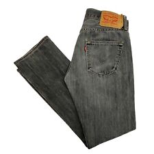 Jeans vintage Levi's 501 ajuste reto regular cinza masculino 29W 30L denim botão mosca comprar usado  Enviando para Brazil