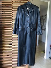 Manteau cuir noir d'occasion  La Frette-sur-Seine