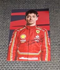 CHARLES LECLERC # SCUDERIA FERRARI F1 2024 - FOTOGRAFÍA FIRMADA 6x4 (IMPRESA) segunda mano  Embacar hacia Argentina