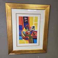 Marcel Mouly La Guitariste Framed Lithograph for sale  Shipping to South Africa