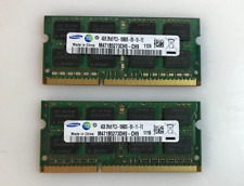 Used, Lot of 2 Samsung 8GB(2X4GB) 2RX8 DDR3-10600S Laptop Memory Ram for sale  Shipping to South Africa