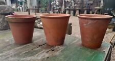 Sankey Bulwell Terracotta Clay Plant Pots X3 Good Size for sale  Shipping to South Africa