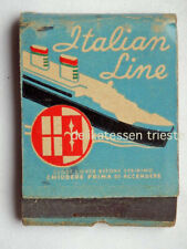 SHIP REX COUNT SAVOIA VOLCANIA Italian Line lloyd matches pack matches, used for sale  Shipping to South Africa
