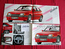 N°4987 bis  /  OPEL Kadett Sprint  / dépliant Suisse en français  2.1986 na sprzedaż  Wysyłka do Poland