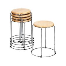 Metal stool wooden for sale  Shipping to Ireland