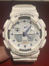 Relógio Casio G-Shock Protection Is GA100A-7A-Branco Azul 5081 comprar usado  Enviando para Brazil