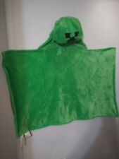 Usado, Cobertor com capuz Minecraft cabeça de trepadeira de pelúcia infantil verde lance 46” com 32 “G comprar usado  Enviando para Brazil