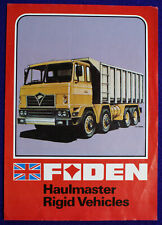 Foden haulmaster rigid for sale  WEST MOLESEY