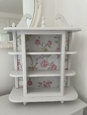 Vintage 3 Tier Display Cabinet Shelf Case Curio Upcycled Shabby Chic Wall Mount for sale  Shipping to South Africa