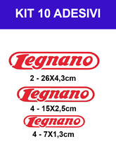 kit stickers adesivi per bici da corsa vintage LEGNANO 7 pezzi scritte nere 