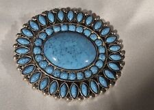 Silver tone turquoise for sale  Newton