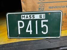 1961 massachusetts license for sale  West Springfield