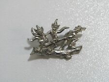 Vintage silver Tone Imps Pixies Brooch for sale  Shipping to South Africa