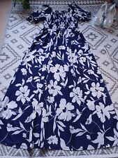 Navy white floral for sale  LINCOLN