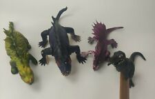 Vintage 1977 Imperial Rubber Dinosaur Toy Lot of 4 T-Rex Stegasaurus Dimetrodon for sale  Shipping to South Africa