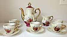 Vintage Romeo And Juliet Gold Trimmed Porcelain 12 Pc Tea Set *Very Rare for sale  Shipping to South Africa