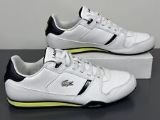 Lacoste Romara FL3 SPM Zapatos de Cuero Blanco Tenis Para Hombre EE. UU. 10.5, Reino Unido 9.5 EUR 44, usado segunda mano  Embacar hacia Argentina