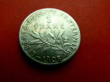 Piece argent 1908 d'occasion  Montreuil-Bellay
