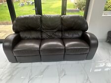 Leather sofa set for sale  LEICESTER