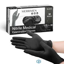 Nitrile gloves black for sale  TELFORD