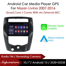 Usado, 10.1" Android 13 CarPlay Auto carro estéreo unidade principal GPS para Nissan Livina 2007-16 comprar usado  Enviando para Brazil