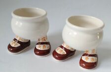 CARLTON WARE LUSTRE DESIGN WALKING EGG CUPS x 2 for sale  Shipping to South Africa