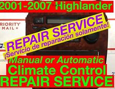 REPARO SVC 2001-07 Toyota Highlander A/C aquecedor controle climático 02 03 04 05 06 comprar usado  Enviando para Brazil