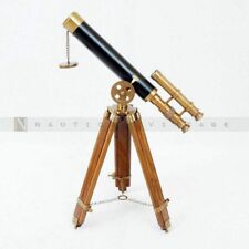 Usado, 18" Brass Antique Marine Nautical Double Barrel Telescope With Tripod comprar usado  Enviando para Brazil