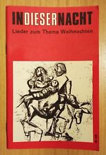 Liederheft nacht weihnachtslie gebraucht kaufen  Roggendorf,-Worringen