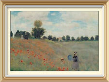 Vintage Art Print by CLAUDE MONET - WILD POPPIES Red Poppy Landscape for sale  Shipping to South Africa