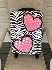 justice heart zebra suitcase for sale  North Tonawanda