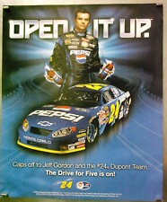 Póster de Pepsi ""Open It Up"" de Jeff Gordon 11 x 13 1/2 NASCAR segunda mano  Embacar hacia Argentina