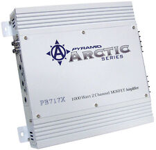 Novo amplificador de áudio veicular Pyramid PB717X 1000 watts 2 canais ponteável MOSFET comprar usado  Enviando para Brazil