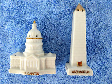 Shakers de sal e pimenta vintage Washington DC Capitólio e Monumento produto prata, usado comprar usado  Enviando para Brazil