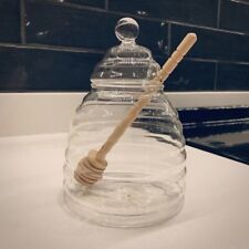 Glass honey pot for sale  LONDON