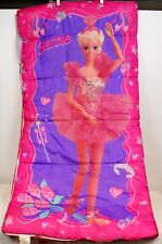 Antigo 1995 Barbie Bailarina Saco de Dormir Crianças Princesa Rosa Roxo Cobertor Zíper comprar usado  Enviando para Brazil