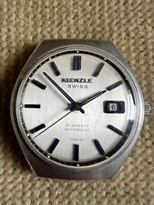 Vintage KIENZLE reloj de pulsera automático acero 36 mm - 21 joyas aprox. 1975 funcionando segunda mano  Embacar hacia Argentina