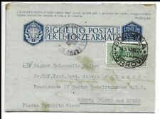 Biglietto postale franchigia usato  Genova