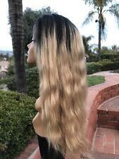 Used, Full Lace Wig 22 Inch Ombre 100% human hair Wavy for sale  Walnut