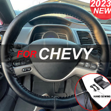 Capa de volante de couro preta 37-38cm/15"" para carro Chevrolet Universal comprar usado  Enviando para Brazil
