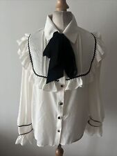 victorian ruffle blouse for sale  LONDON