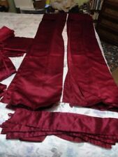 burgundy 3 sets curtains for sale  Medway