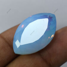 Etiopski naturalny opal błękitny 33,95 ct cięcie markizowe certyfikowany rzadki kamień szlachetny na sprzedaż  Wysyłka do Poland