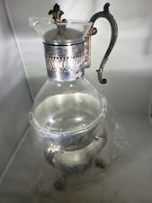  Vintage Antique Glass Turkish Coffee Pot Tea Kettle Percolator Pitcher 10" d'occasion  Expédié en France