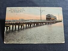Postcard NY New York Rochester Manitou Beach Trolley Trestle Early View for sale  Shipping to South Africa