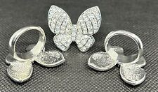 Diamante butterfly rings. for sale  GREENOCK
