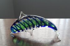Glass dolphin green for sale  BRIGHTON
