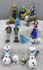 Bundle of Disney Frozen Figures Playset Cake Toppers Toys Olaf Anna Elsa, used for sale  Shipping to South Africa